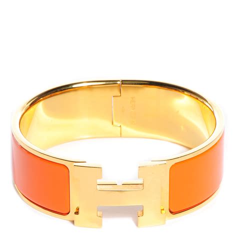 bracelet hermes orange femme|Hermes clic h france.